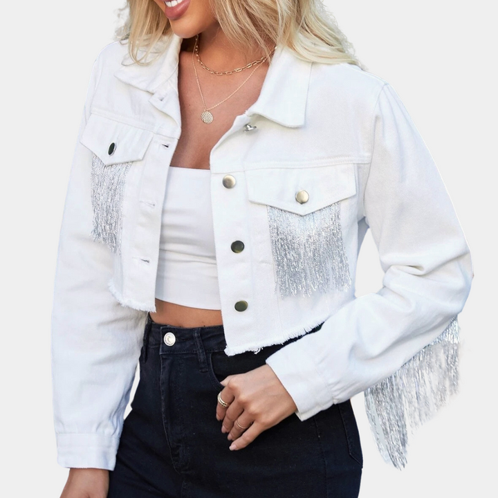 Stilla | Stilfuld Cropped Retrojakke til Kvinder