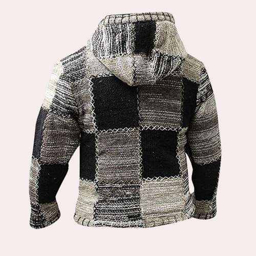 Stilla | Patchwork-Jakke med Hætte til Mænd