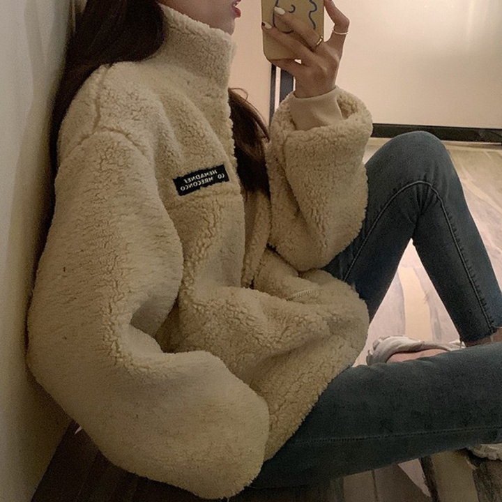 Stilla | Blød Sweater med Lynlås til Kvinder