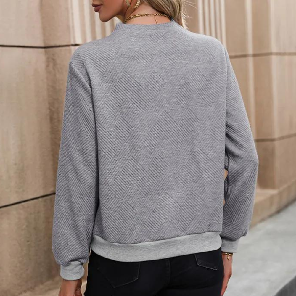 Stilla | Asymmetrisk Langærmet Sweater til Kvinder
