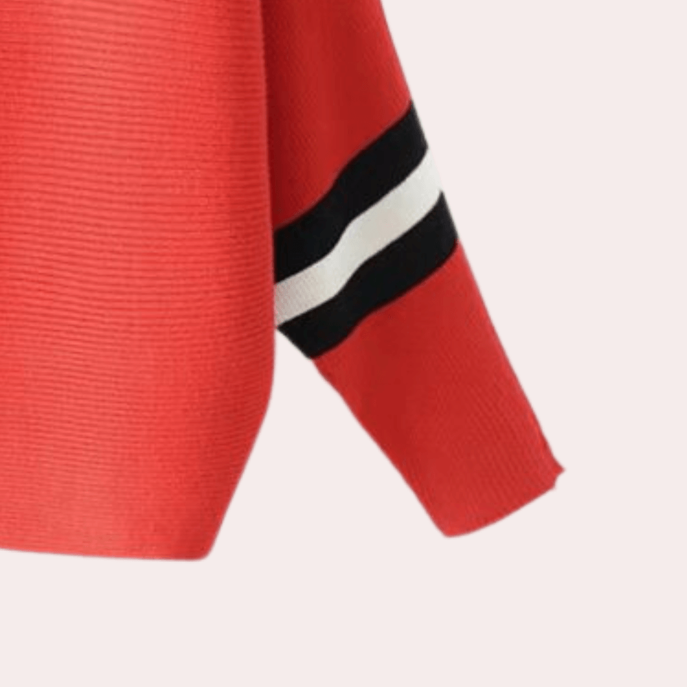 Stilla | Afslappet Sweater med Lodrette Striber