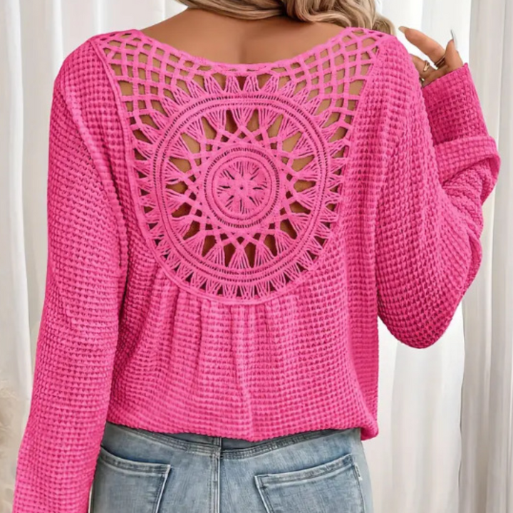 Stilla | Strikket Top med V-Hals til Kvinder