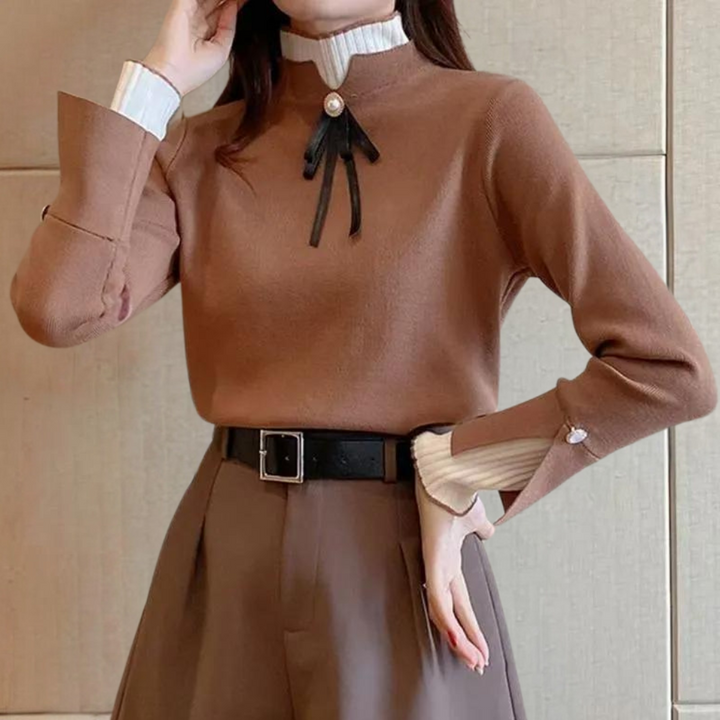 Stilla | Trendy Højhalset Sweater til Kvinder