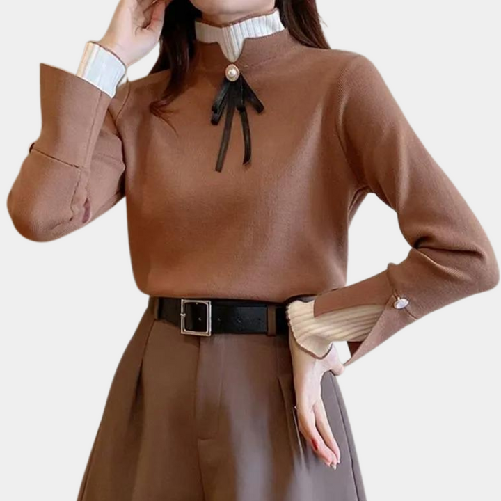 Stilla | Trendy Højhalset Sweater til Kvinder