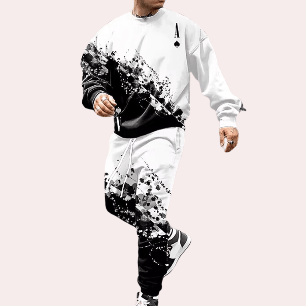Stilla | Digital Print Crew Neck 2-Delt Sæt