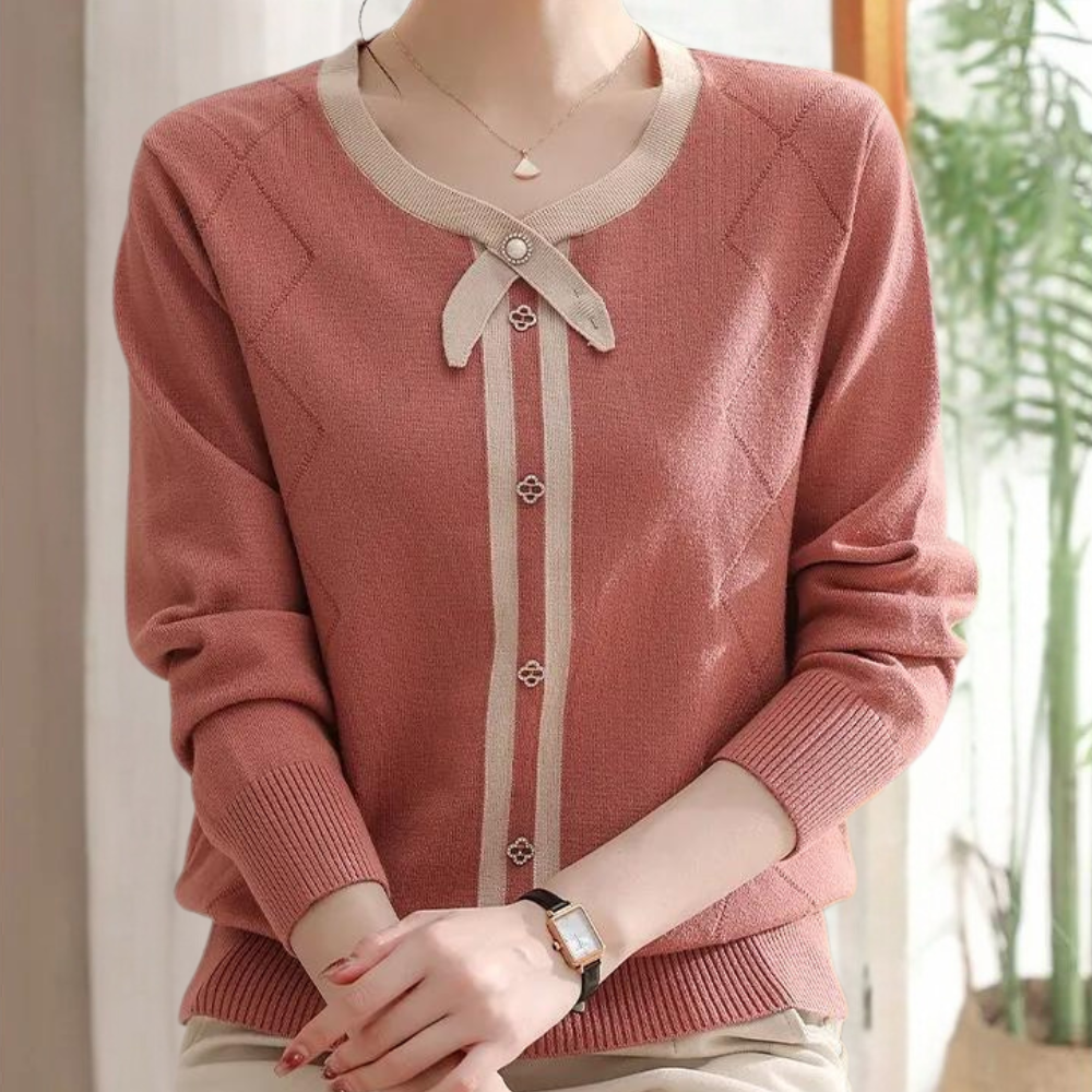 Stilla | Moderigtig Sweater med Rund Hals til Kvinder
