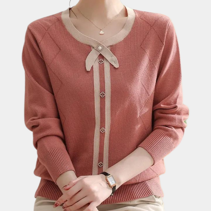 Stilla | Moderigtig Sweater med Rund Hals til Kvinder
