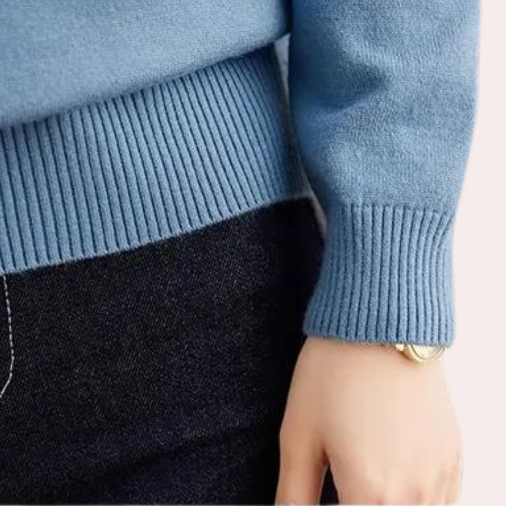 Stilla | Trendy Damepullover med Krave og Knapper