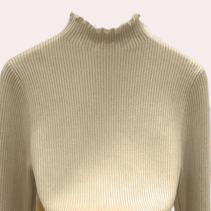 Stilla | Tidløs Varm Rullekravesweater til Kvinder
