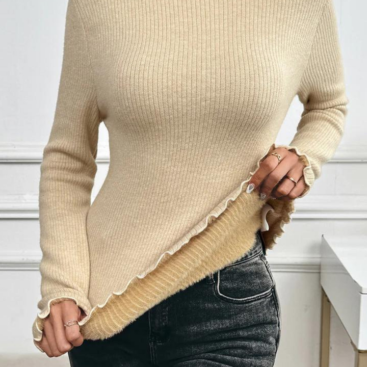 Stilla | Tidløs Varm Rullekravesweater til Kvinder
