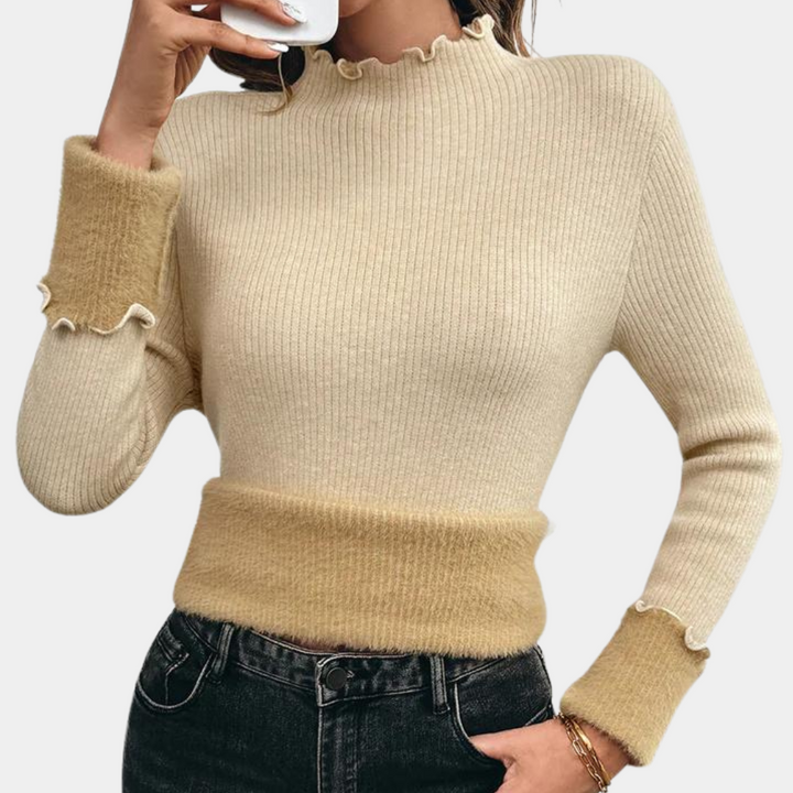 Stilla | Tidløs Varm Rullekravesweater til Kvinder