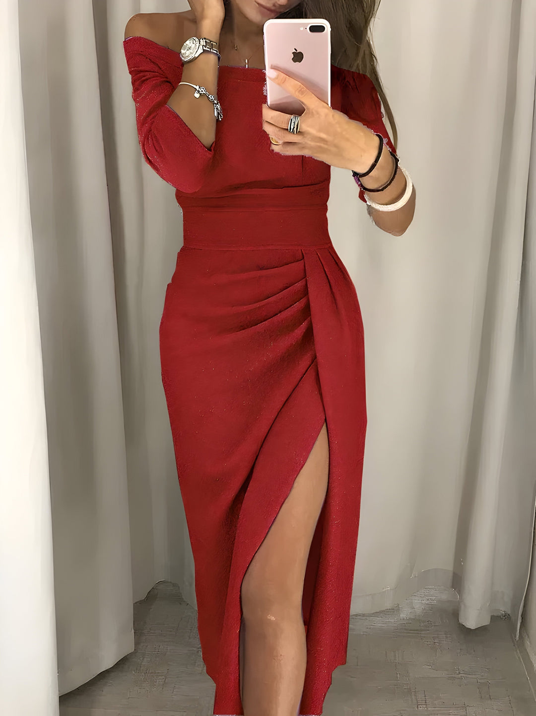 Stilla | Off-the-Shoulder Aften Kjole