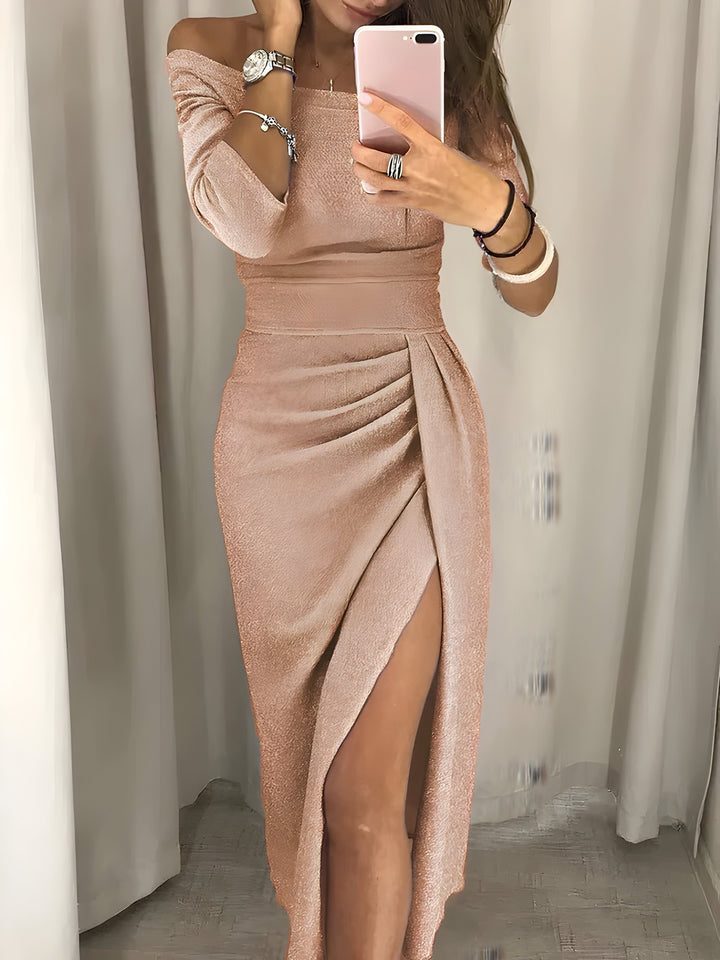 Stilla | Off-the-Shoulder Aften Kjole
