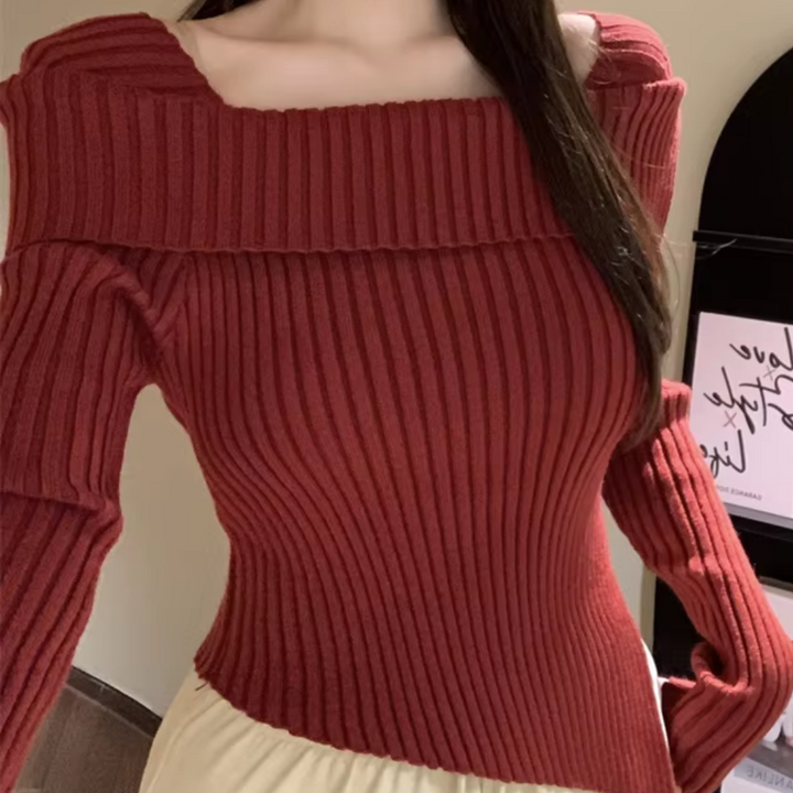 Stilla | Moderne Sweater Uden Skuldre til Damer