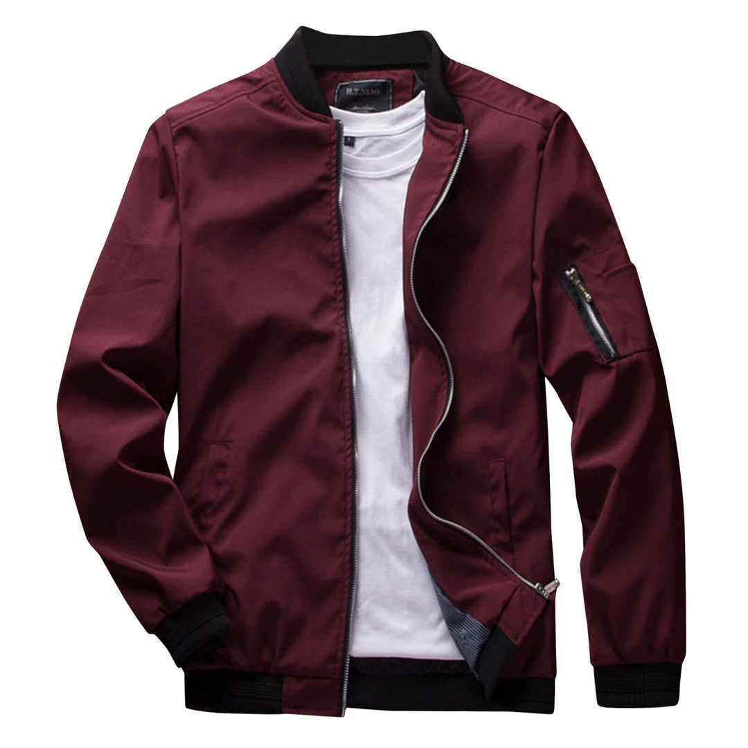 Stilla | Herrens Full-Zip Bomberjakke - Ribkant & Ærmeltaske