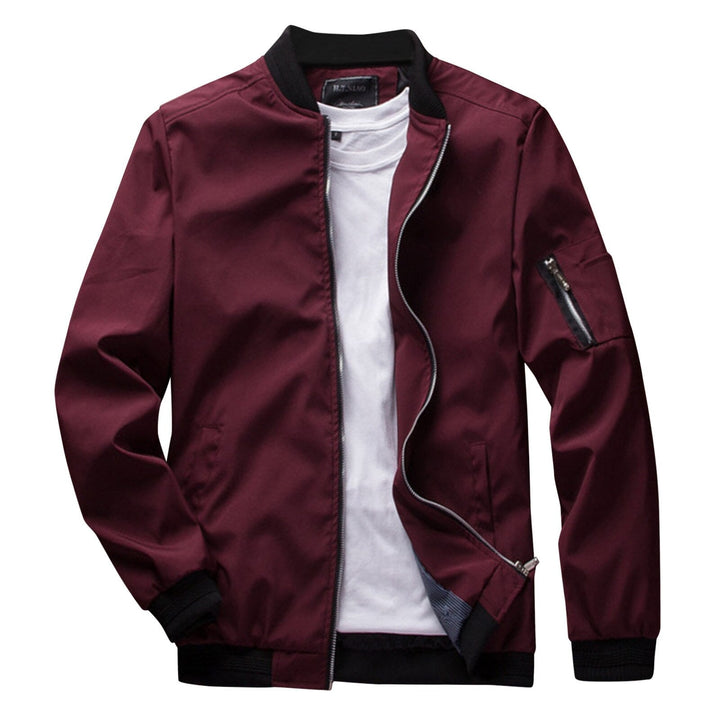 Stilla | Herrens Full-Zip Bomberjakke - Ribkant & Ærmeltaske