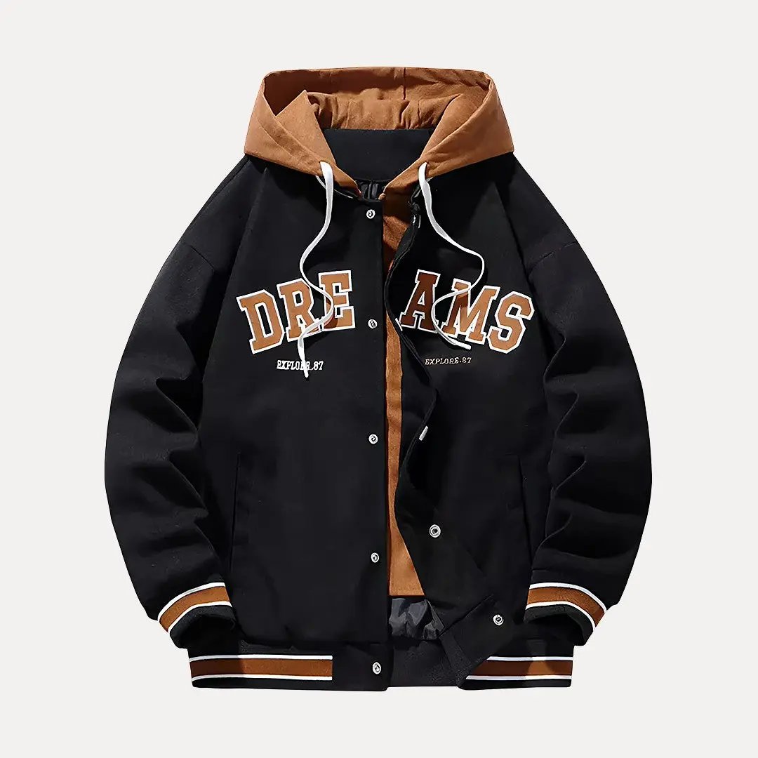 Stilla | Hætte Baseball Varsity Jakke