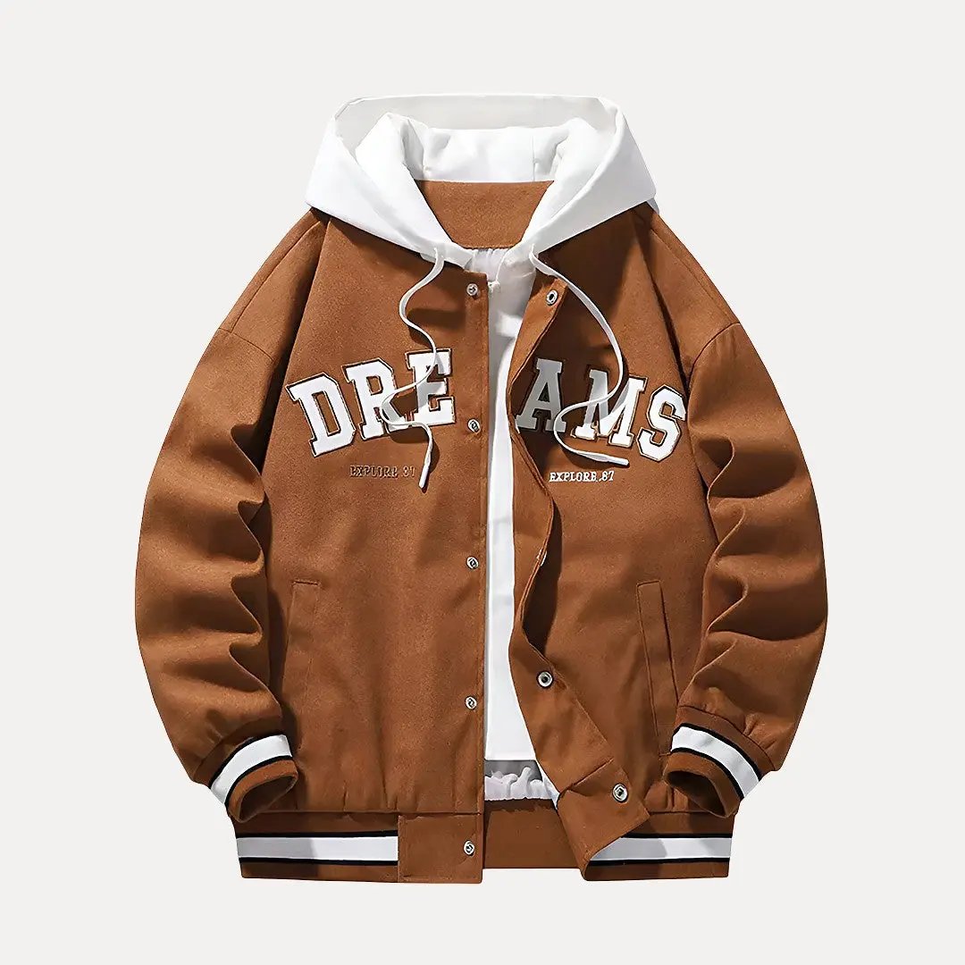 Stilla | Hætte Baseball Varsity Jakke