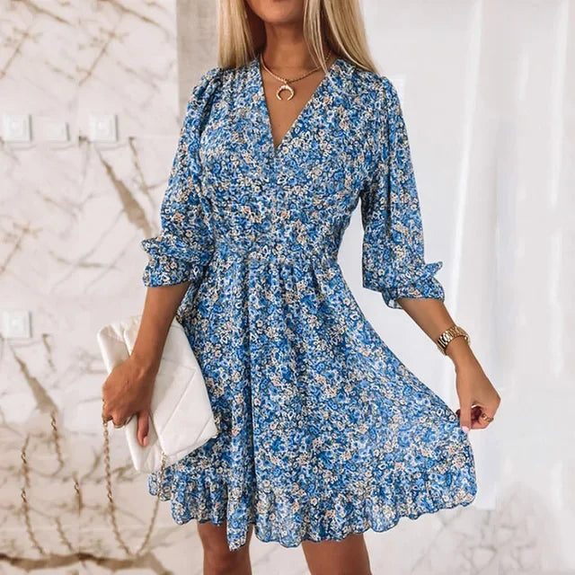 Stilla | Boheminsk Print Sommerkjole Og Sweater Til Kvinder