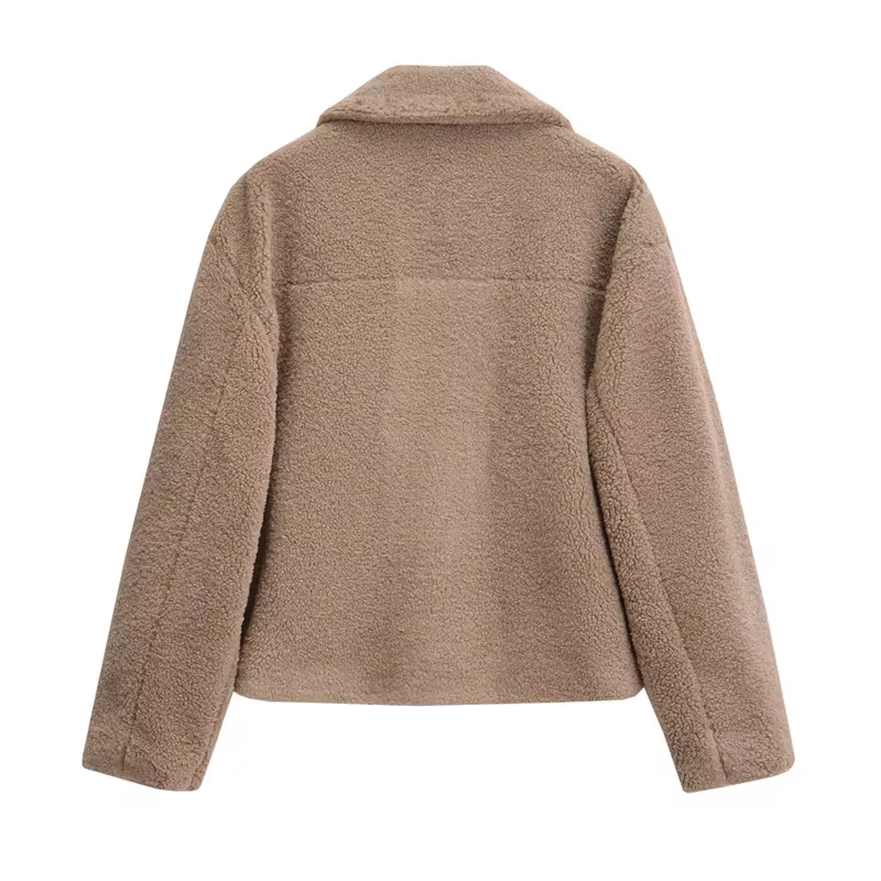 Stilla | Kort Damejakke med Teddy Fleece