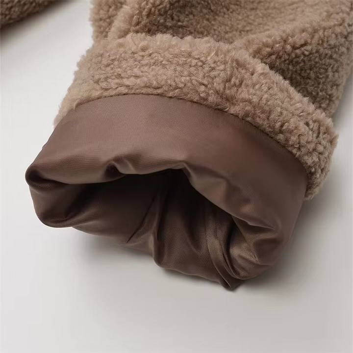 Stilla | Kort Damejakke med Teddy Fleece