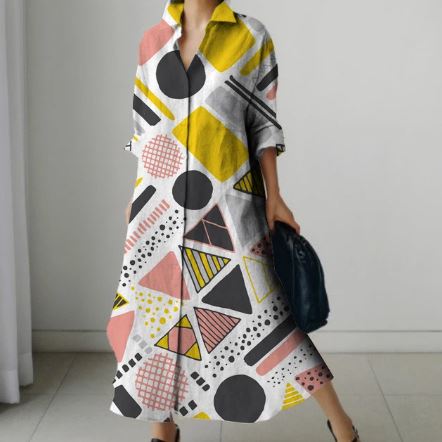 Stilla | Feminint Design Elegante Skjortekjole Til Kvinder