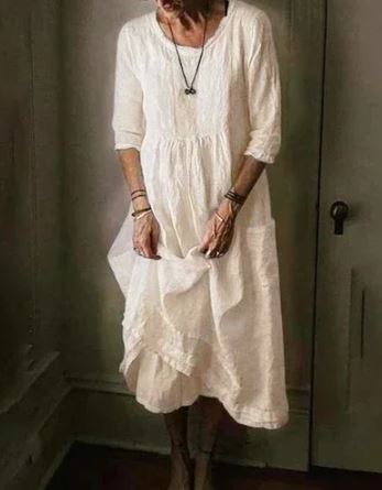 Stilla | Bomulds-linned Oversized Kvinders Kjole