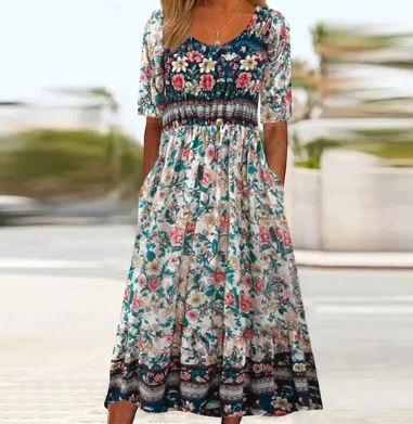 Stilla | Boho Sommer Lang Kjole