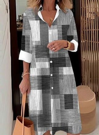 Stilla | Elegante Løs Skjorte Kjole
