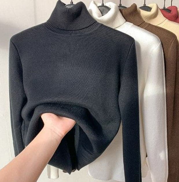 Stilla | Uld-Rolli-Trøje Ribbede Slim Fit Sweatshirt