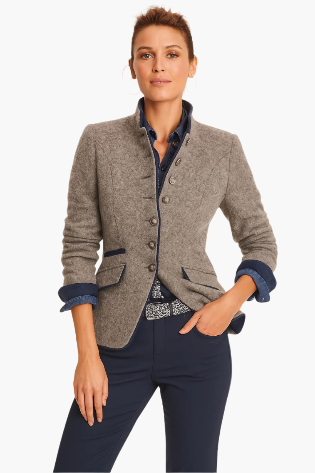 Stilla | Blazer Modern Business Elegance - Stilfuld Hverdagjakke til Kontor Og Fritid
