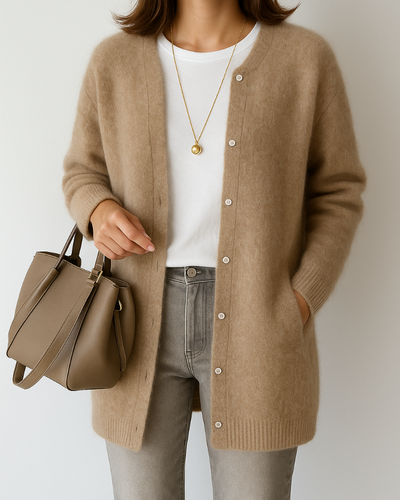 Stilla | Behagelig Minimalistisk Blødt Strikket Blazer til Damer