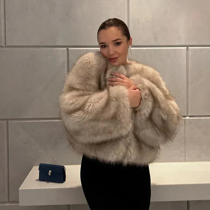 Stilla | elegant quiltet pelsjakke