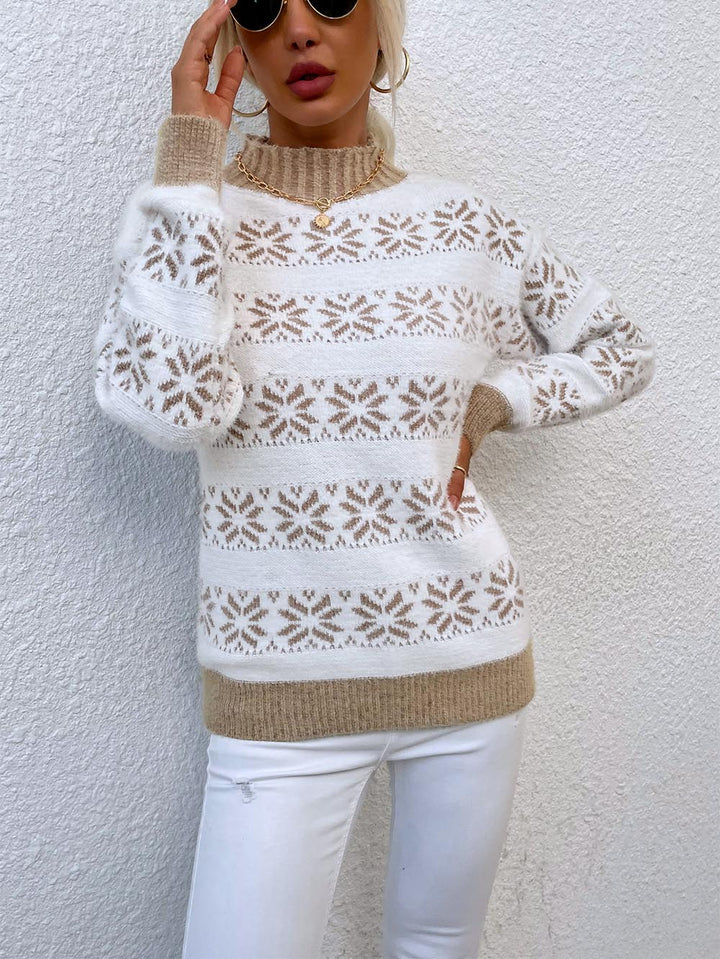 Stilla | Pullover med snefnug-Jacquard