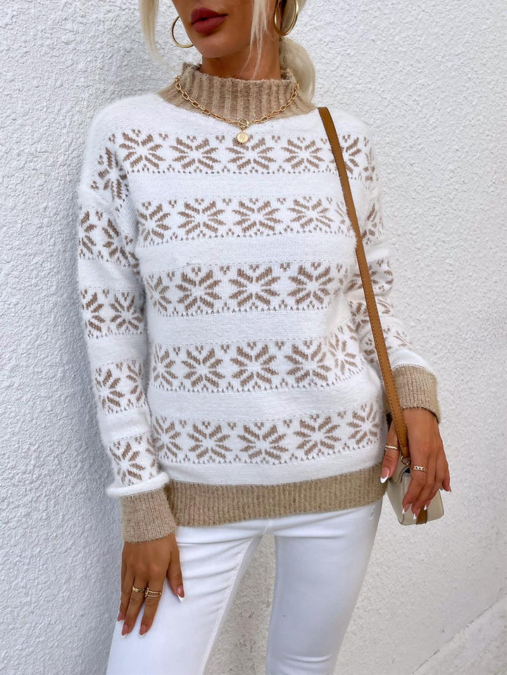 Stilla | Pullover med snefnug-Jacquard