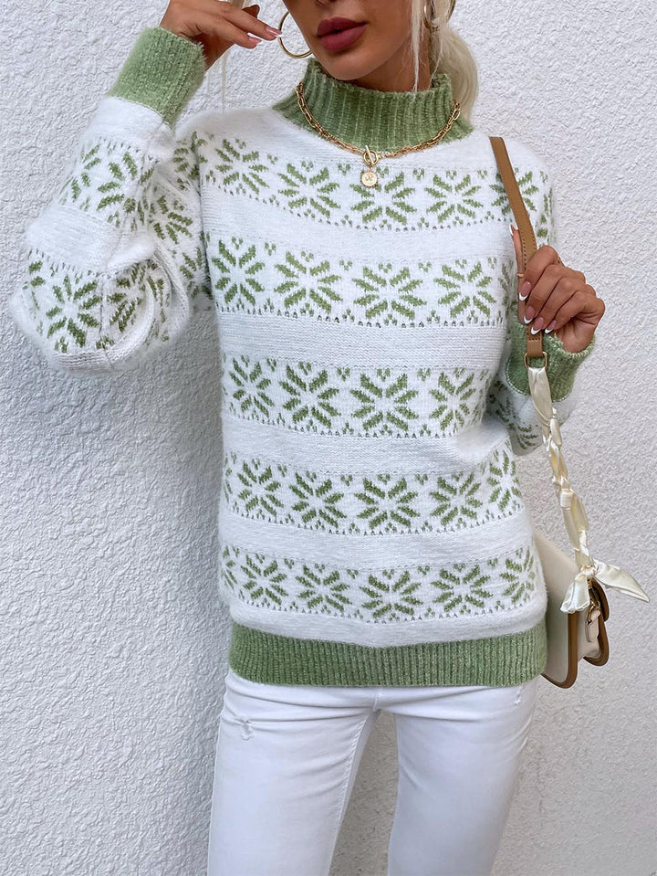 Stilla | Pullover med snefnug-Jacquard