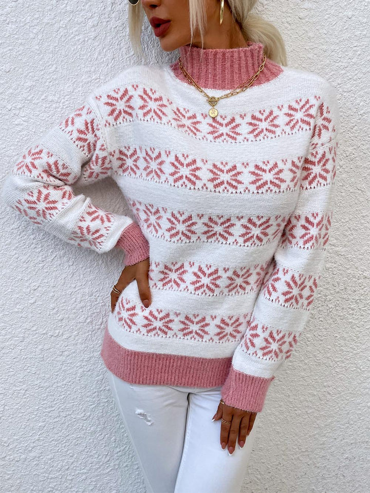 Stilla | Pullover med snefnug-Jacquard