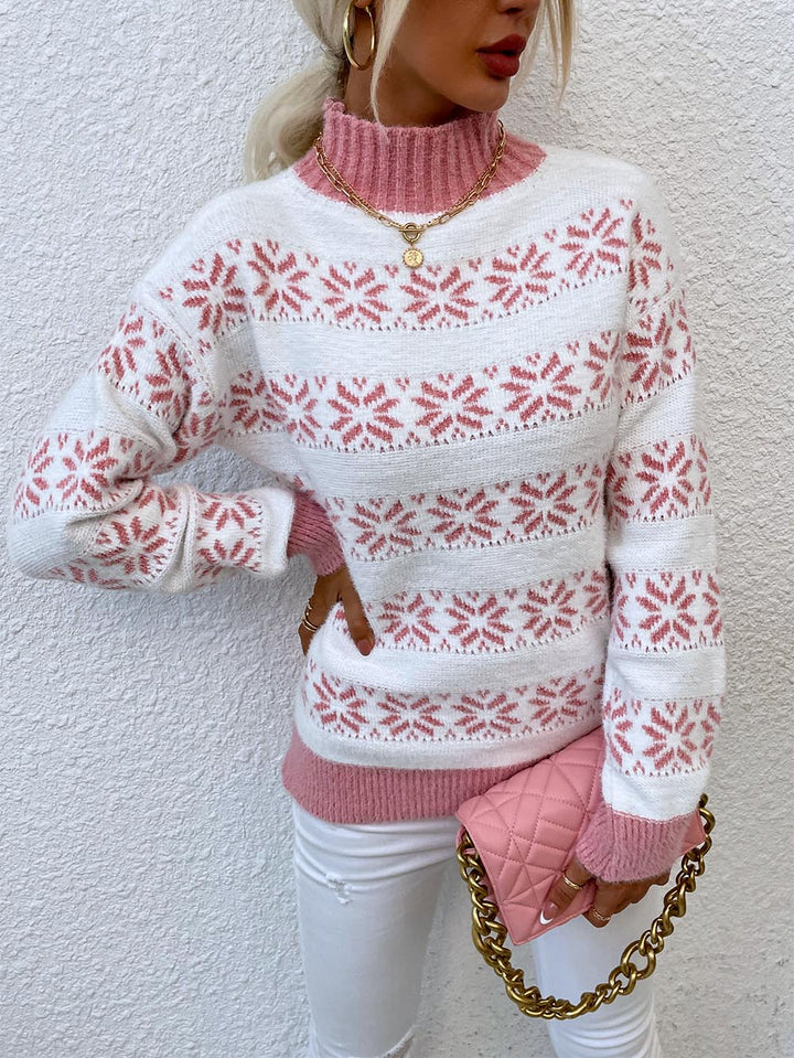 Stilla | Pullover med snefnug-Jacquard