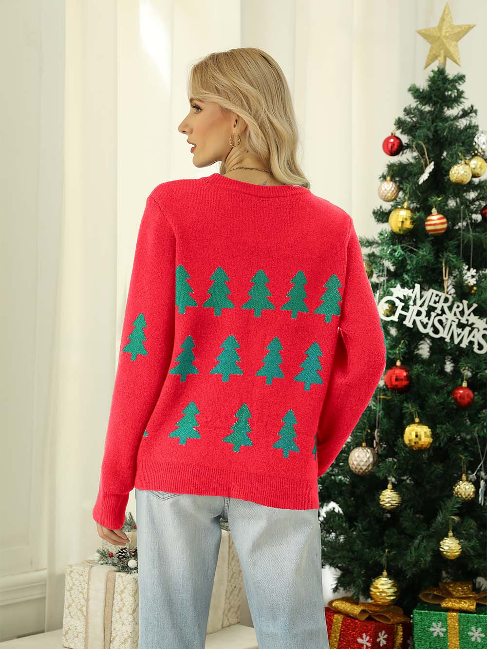 Stilla | Juletræ Pullover Til Damer