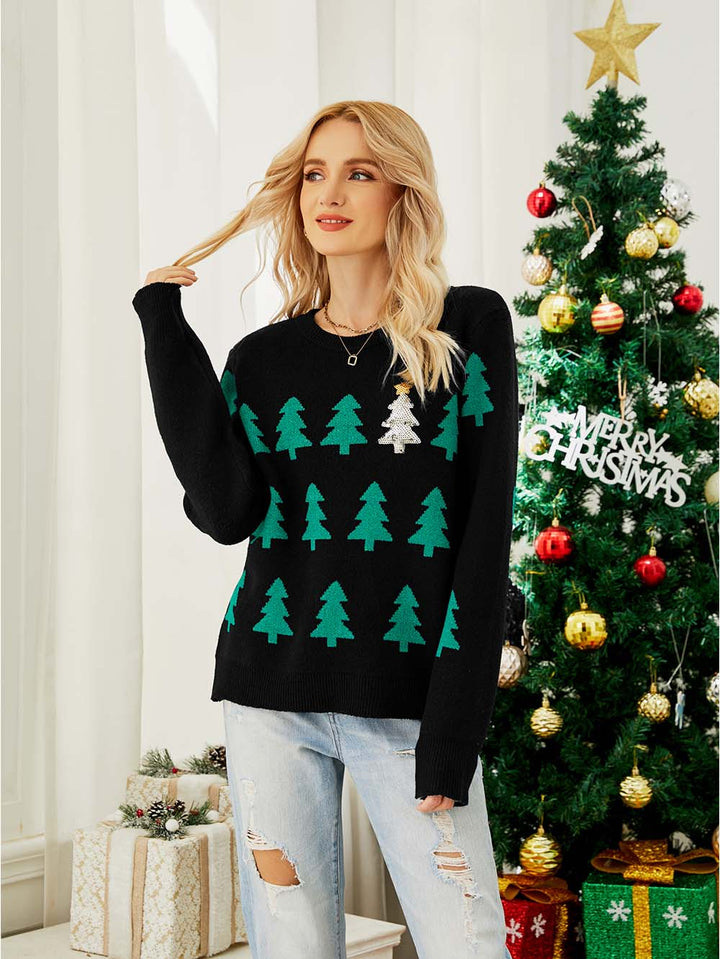 Stilla | Juletræ Pullover Til Damer
