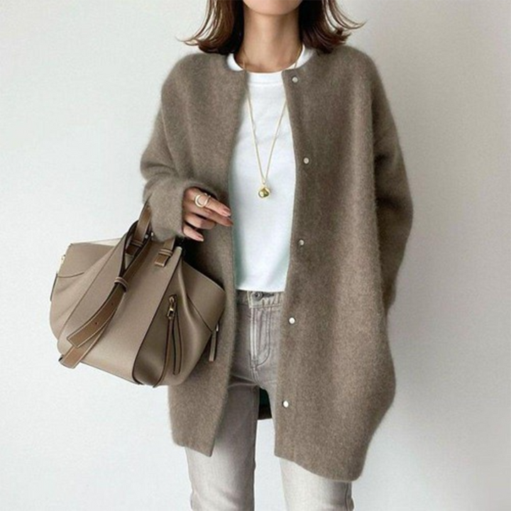 Stilla | Klassisk, Elegant Cardigan Af Blødt Stof Til Kvinder