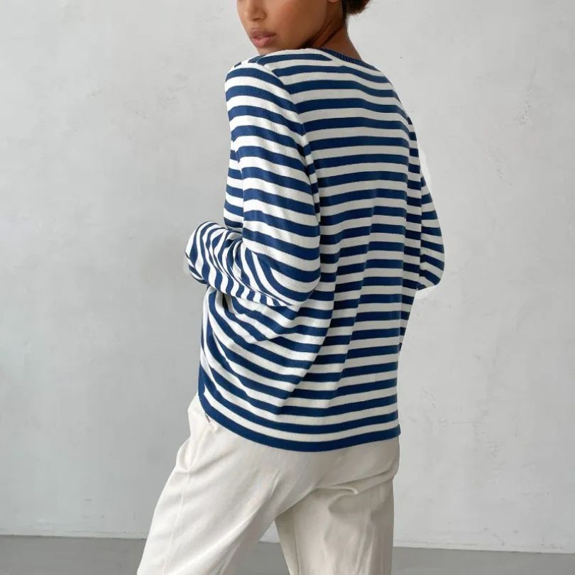 Stilla | Elegant Stribet Sweater