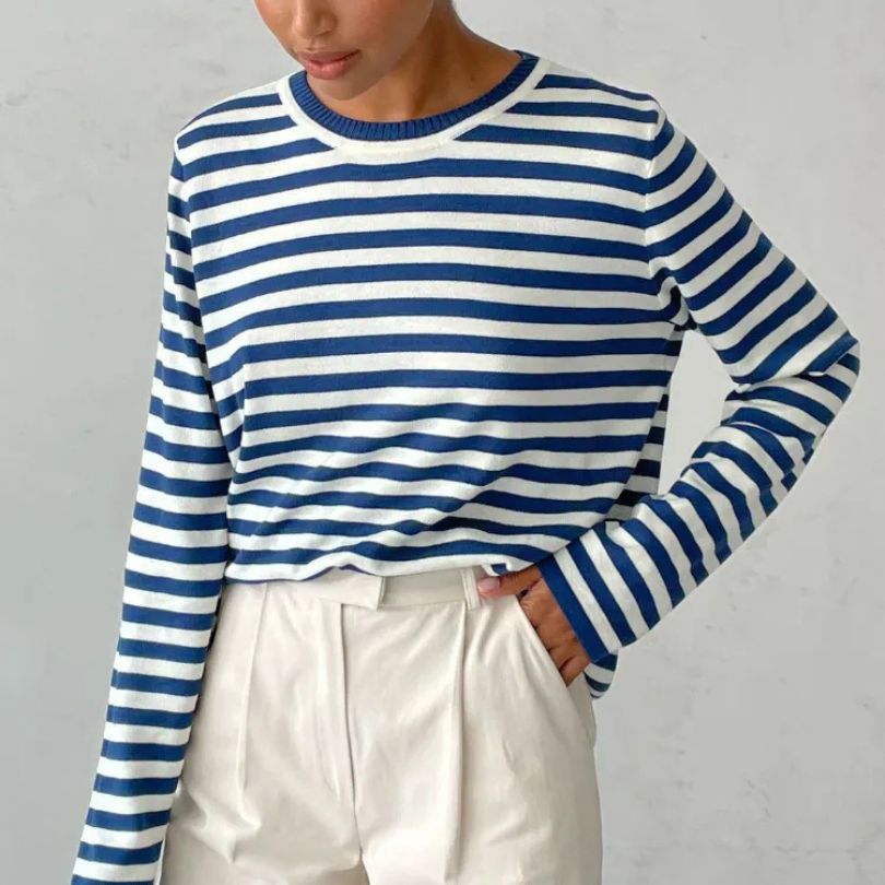 Stilla | Elegant Stribet Sweater