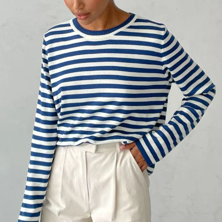 Stilla | Elegant Stribet Sweater