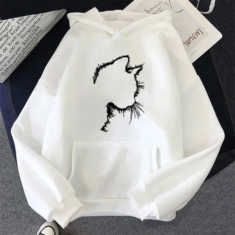 Stilla | Hoodie med Kattemotiv