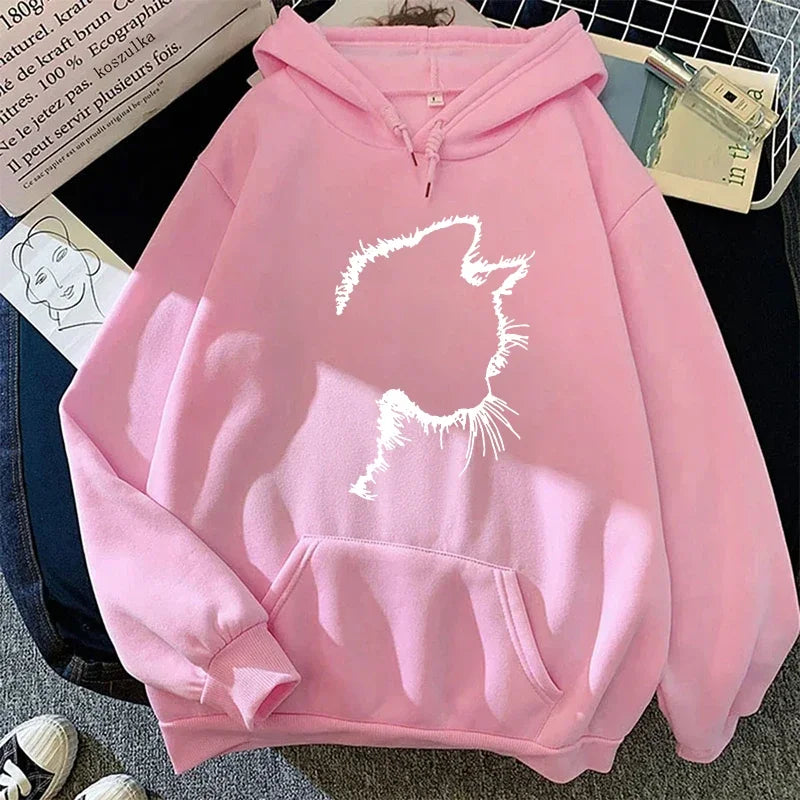 Stilla | Hoodie med Kattemotiv