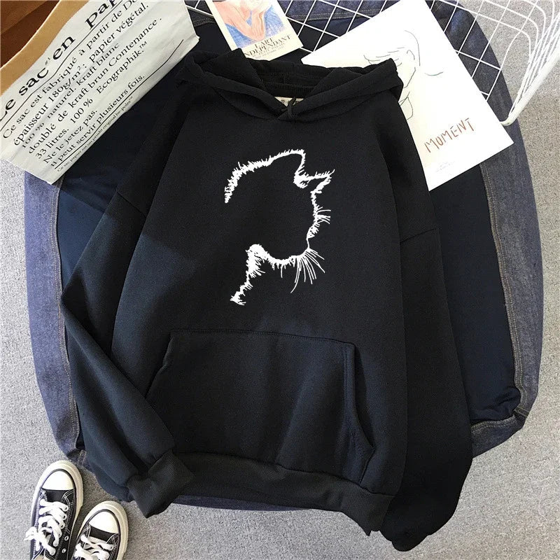 Stilla | Hoodie med Kattemotiv