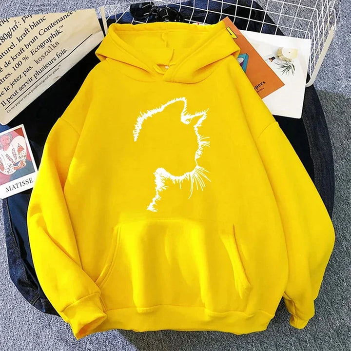 Stilla | Hoodie med Kattemotiv