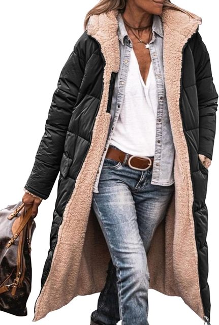 Stilla | Hazel Fleece & Casual Frakke med Hætte