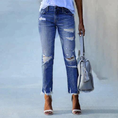 Stilla | Trendy Ripped Jeans Bukser